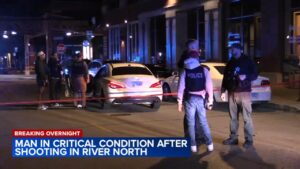 Man, 39, critically hurt after being shot multiple times in River North – CBS News