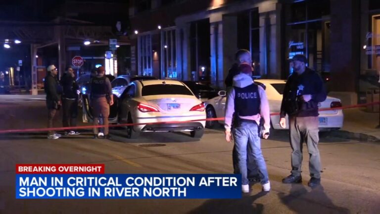 Man, 39, critically hurt after being shot multiple times in River North – CBS News
