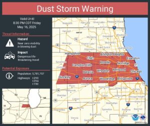 Dust storm warning marks a first for Chicago. So what caused it? – NBC 5 Chicago