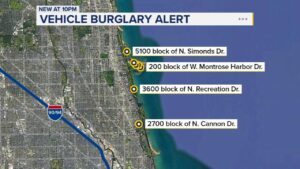 Chicago crime: Burglars break into vehicles parked along lakefront in Uptown, Lincoln Park, Lakeview, police warn – ABC7 Chicago