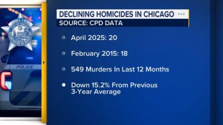 Chicago crime: April 2025 homicides saw lowest monthly total since February 2015, CPD data shows – ABC7 Chicago