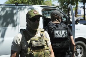 US immigration enforcement using military hardware and tactics on civilians – The Guardian